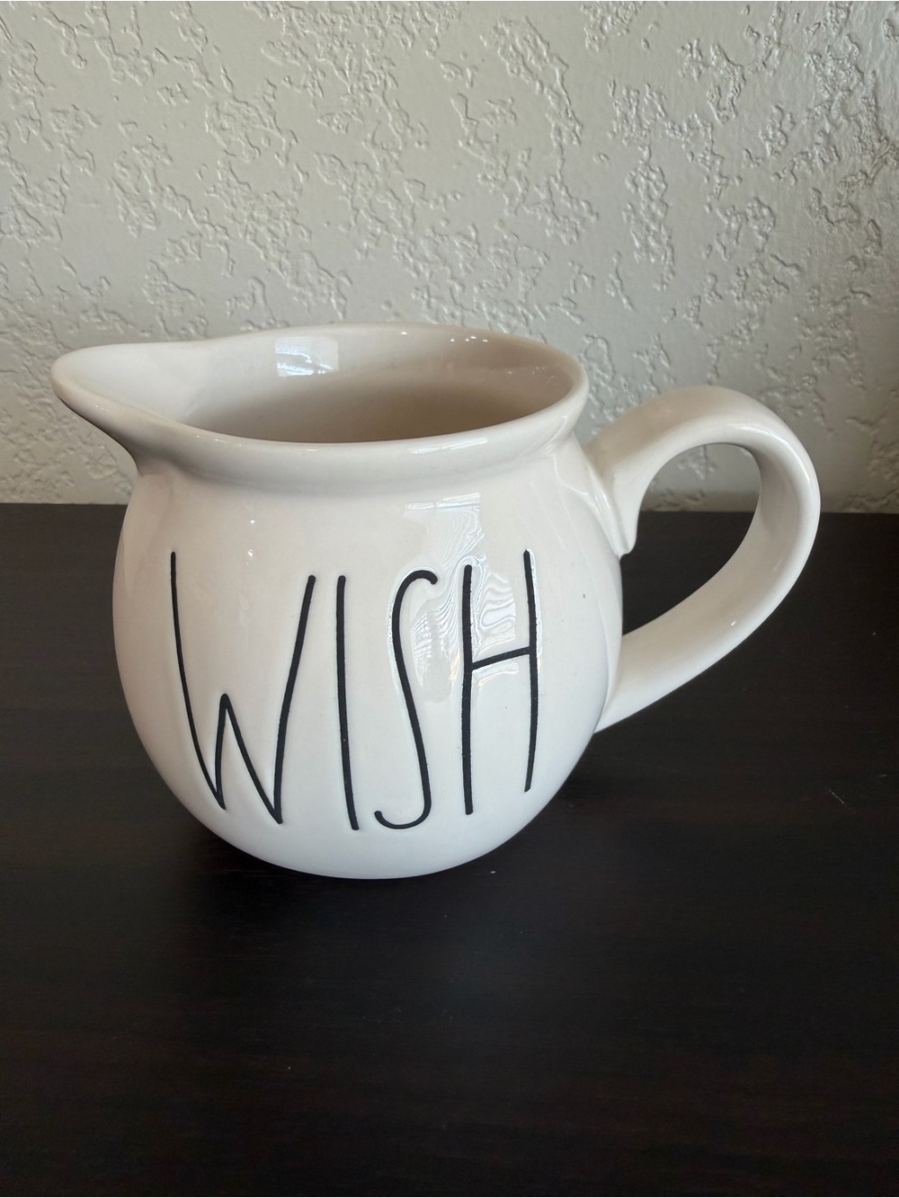 Rae Dunn WISH Ceramic Creamer Pitcher Artisan Collection